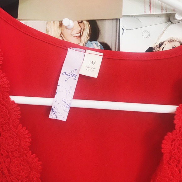 Red blouse perfect condition❣️ - Picture 3 of 3